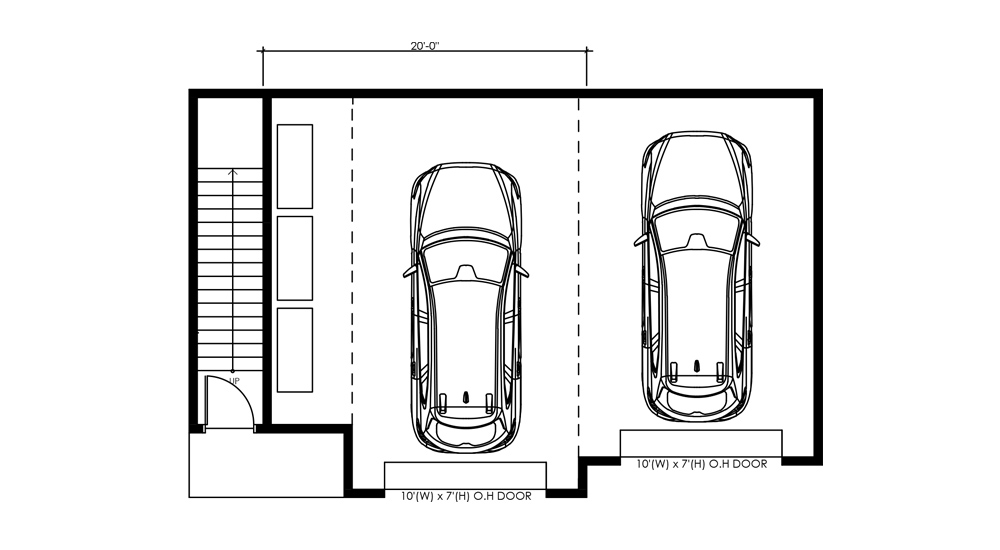 Bell 2 garage loft plans
